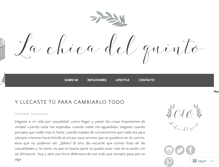 Tablet Screenshot of lachicadelquinto.com